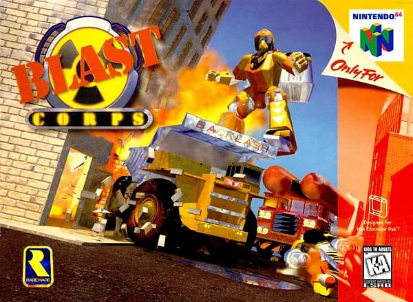 Blast Corps Nintendo 64 Box Art