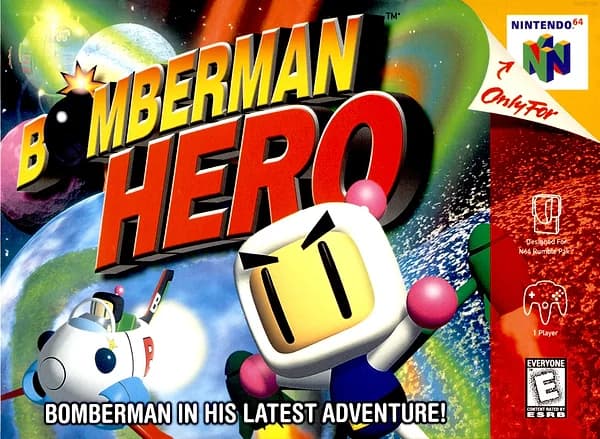 Bomberman Hero Nintendo 64 Box Art
