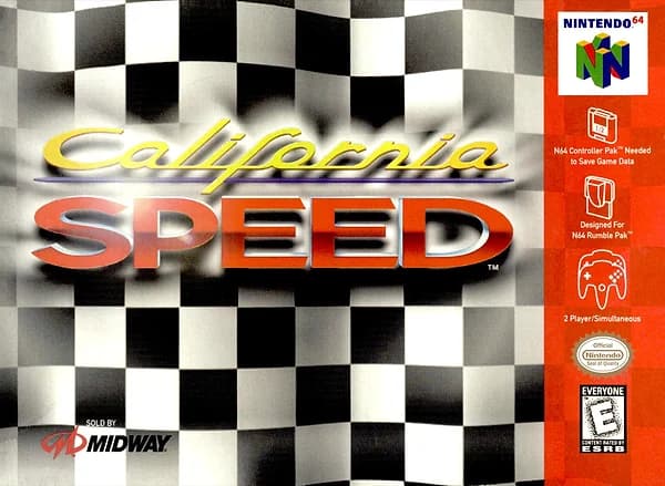 California Speed Nintendo 64 Box Art