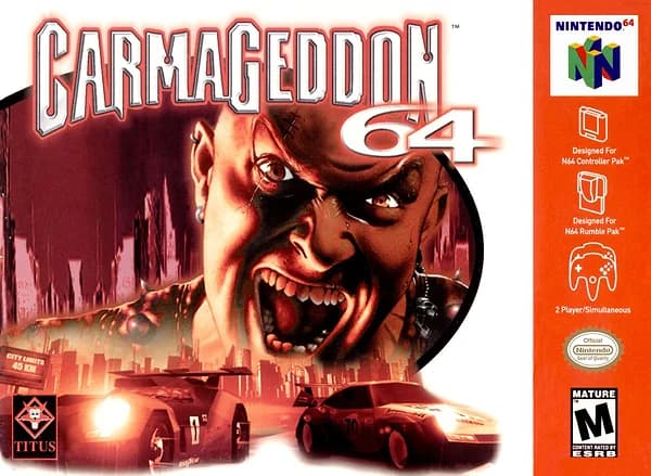 Carmageddon 64 Nintendo 64 Box Art