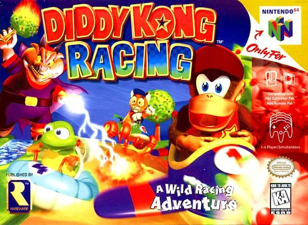 Diddy Kong Racing box art