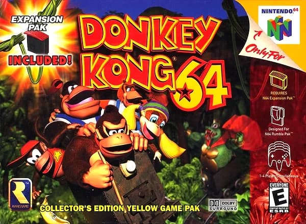 Donkey Kong 64 box art