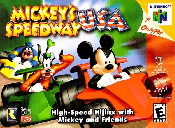 Mickey's Speedway USA box art