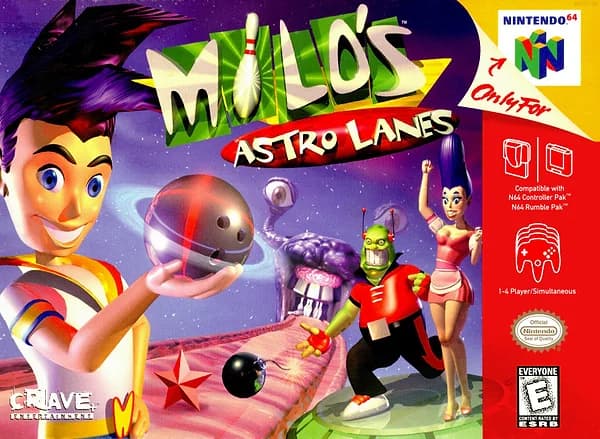 Milo's Astro Lanes box art