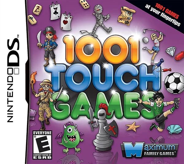1001 Touch Games Nintendo DS Box Art