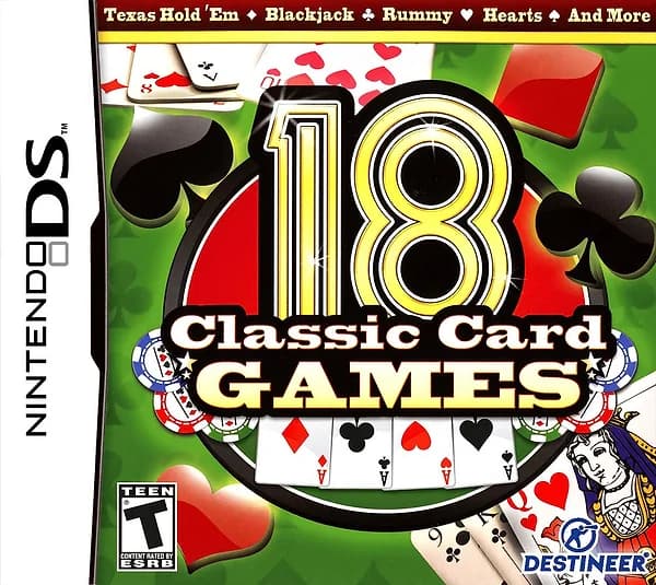 18 Classic Card Games Nintendo DS Box Art