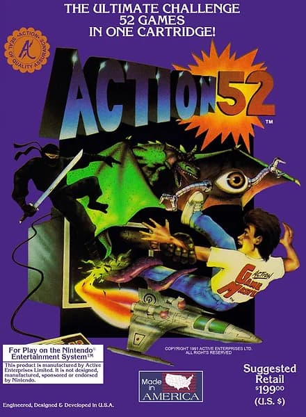 Action 52 Nintendo NES Box Art