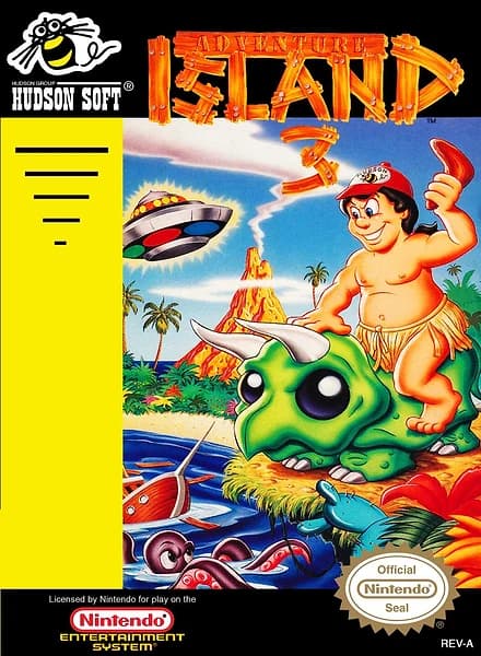 Adventure Island 3 Nintendo NES Box Art
