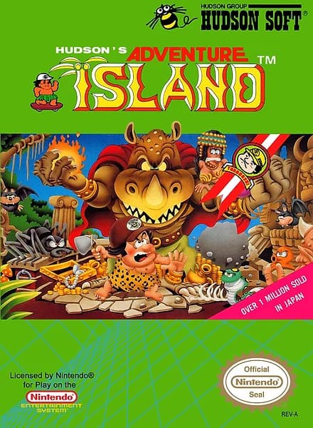 Adventure Island Nintendo NES Box Art