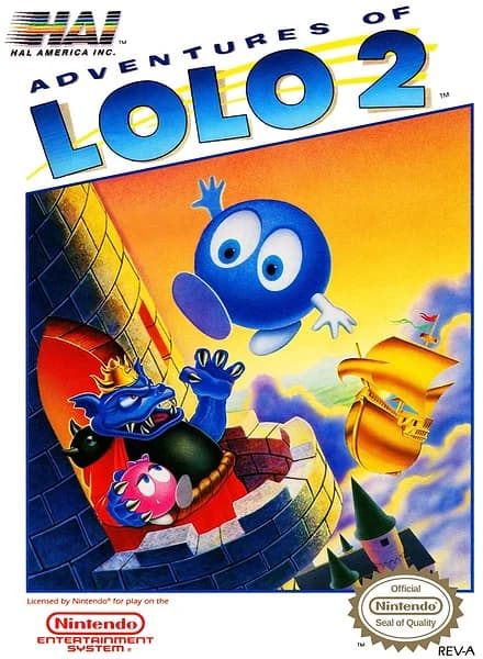 Adventures of Lolo 2 Nintendo NES Box Art