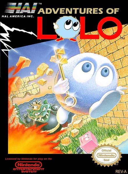Adventures of Lolo Nintendo NES Box Art