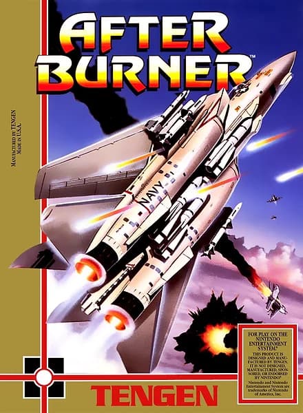 After Burner Nintendo NES Box Art