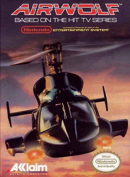 Airwolf Nintendo NES Box Art