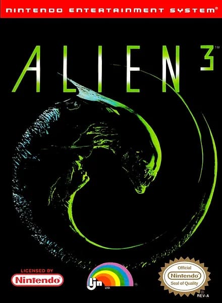 Alien 3 Nintendo NES Box Art
