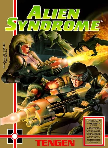 Alien Syndrome Nintendo NES Box Art
