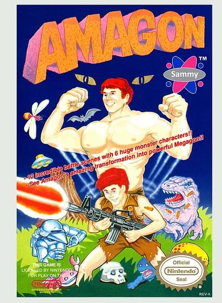 Amagon Nintendo NES Box Art