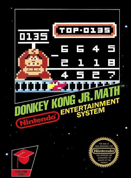 Donkey Kong Jr. Math box art