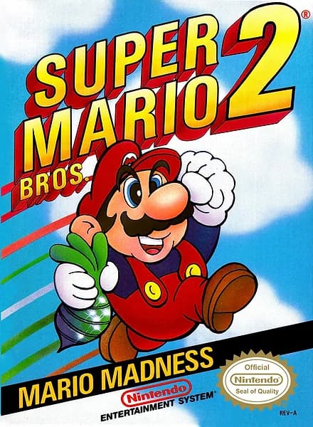 Super Mario Bros. 2 Box Art