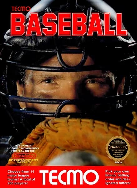 Tecmo Baseball box art