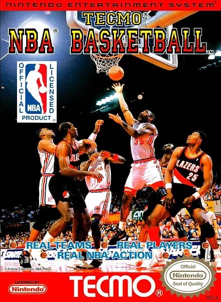 Tecmo NBA Basketball box art