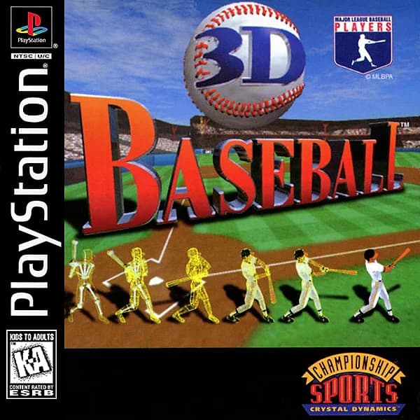 3D Baseball Playstation 1 Box Art
