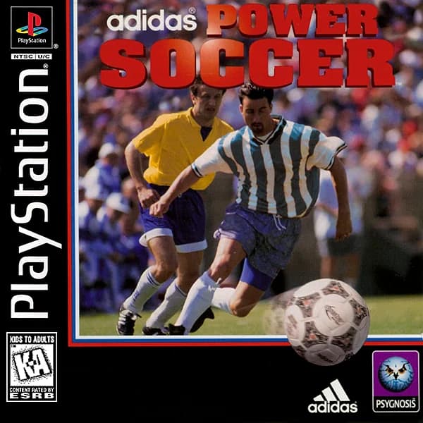 Adidas Power Soccer Playstation 1 Box Art