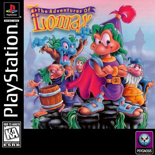 Adventures of Lomax Playstation 1 Box Art