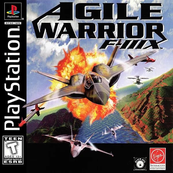 Agile Warrior F-111X Playstation 1 Box Art