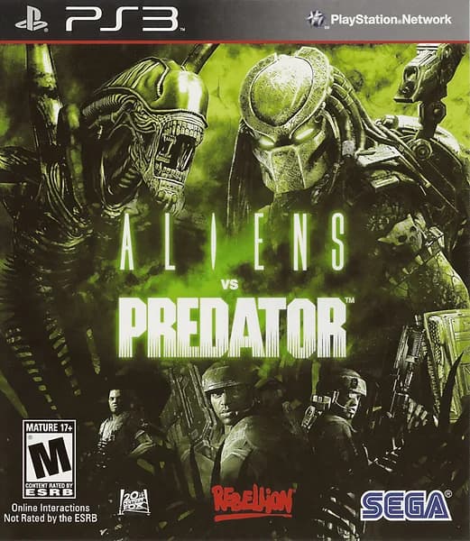 Aliens vs. Predator Playstation 3 Box Art