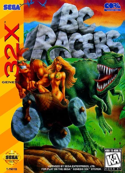 BC Racers Sega 32X Box Art