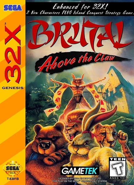Brutal: Above the Claw Sega 32X Box Art