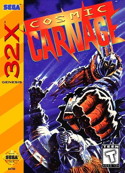 Cosmic Carnage Sega 32X Box Art