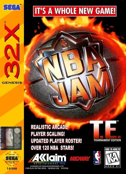 NBA Jam: Tournament Edition Sega 32X Box Art