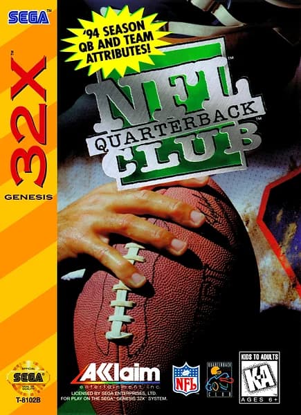 NFL Quarterback Club Sega 32X Box Art