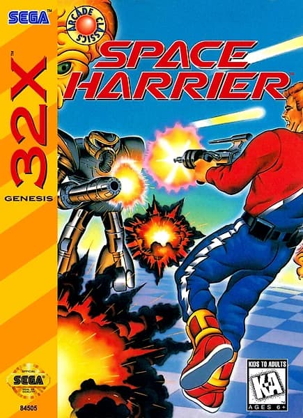 Space Harrier Sega 32X Box Art