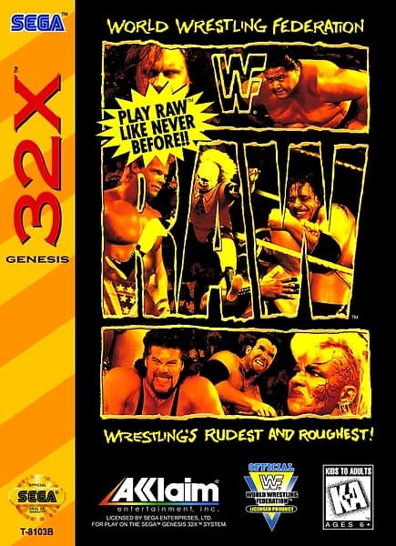 WWF Raw Sega 32X Box Art