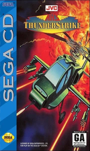 AH-3 Thunderstrike Sega CD Box Art