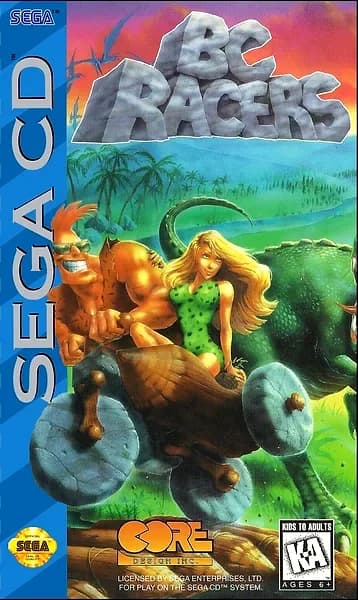 BC Racers Sega CD Box Art