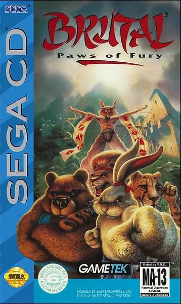 Brutal: Paws of Fury Sega CD Box Art