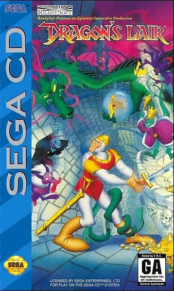 Dragon's Lair Sega CD Box Art