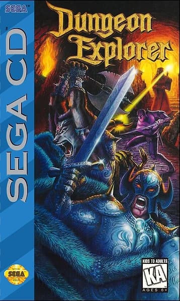 Dungeon Explorer Sega CD Box Art