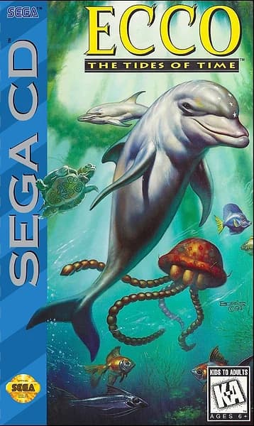 Ecco: The Tides of Time Sega CD Box Art