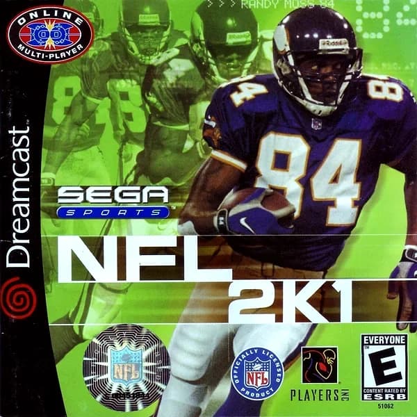 NFL 2K1 box art