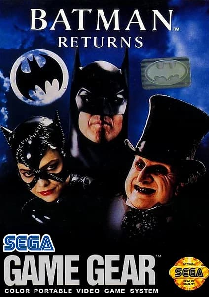 Batman Returns Sega Game Gear Box Art
