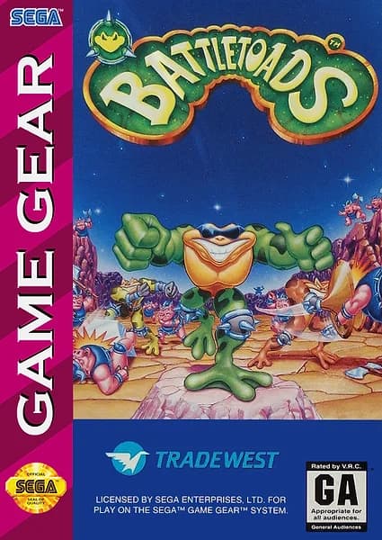Battletoads Sega Game Gear Box Art