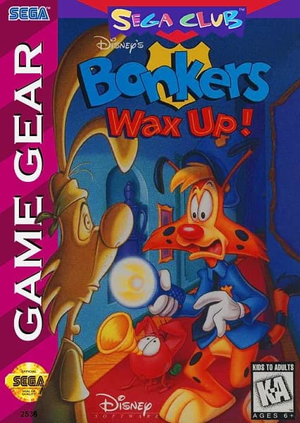 Bonkers: Wax Up Sega Game Gear Box Art
