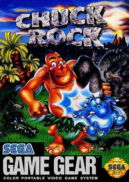 Chuck Rock Sega Game Gear Box Art