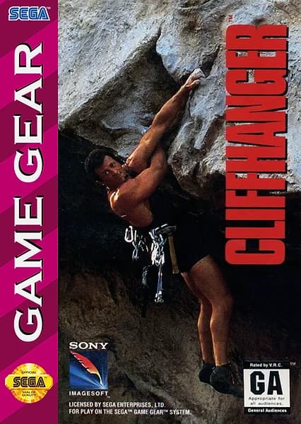 Cliffhanger Sega Game Gear Box Art