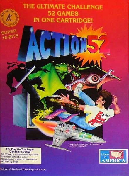Action 52 Sega Genesis Box Art