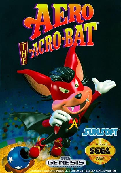 Aero the Acro-Bat Sega Genesis Box Art